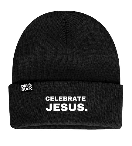 Celebrate Jesus Beanie – Black Collection One Name. All Praise. Every Season.
