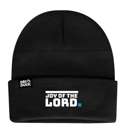 Joy of the Lord Beanie – Black Collection Cold days. Warm hearts. Unshakable joy.
